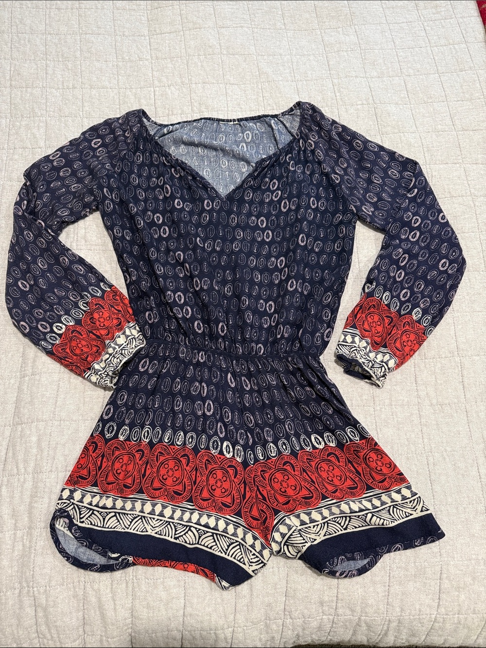 Anthropology Long-Sleeve Romper